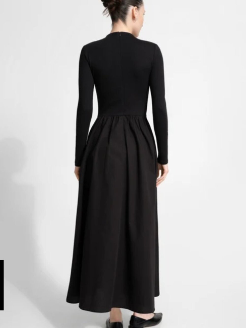 Marcella NYC - Fillmore Black Long Sleeve Maxi Dress with Pockets - Size Small - Picture 4 of 5